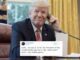 Man on phone with tweet overlay.