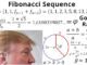 Fibonacci sequence and golden ratio concept illustration.