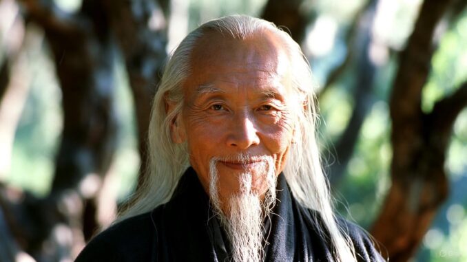 Elderly man with long white hair outdoors. Elderly man with long white hair outdoors.