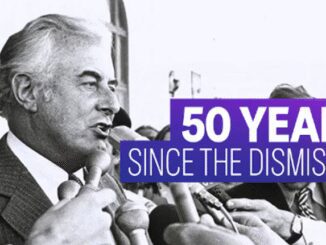 Black and white image, 50 years since dismissal.