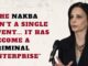 Woman speaking with quote about Nakba.