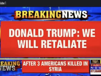 News headline: Trump vows retaliation after Americans killed.