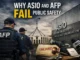 ASIO AFP public safety criticism illustration.