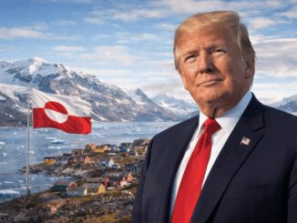 I don't know who this is. Greenland landscape background.