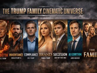 The Trump Family Cinematic Universe parody poster.