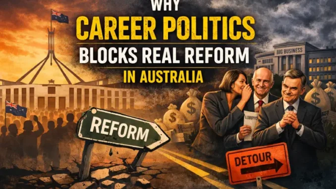 Political illustration on reform in Australia. Political illustration on reform in Australia.