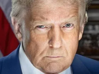 Close-up intense portrait of elderly man