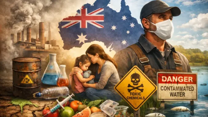 Australia pollution crisis with toxic chemicals warning. Australia pollution crisis with toxic chemicals warning.