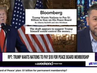 News report on Trump's peace board proposal.