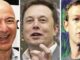 Three men in close-up portrait shots.
