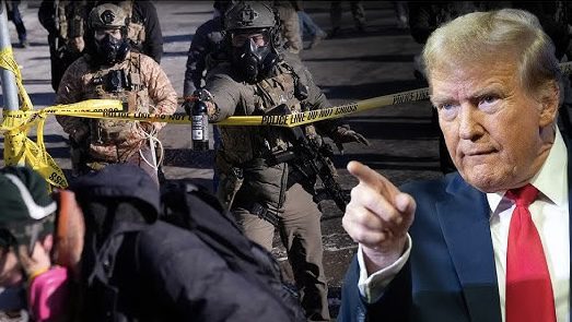 Protest scene with soldiers and pointing man. Protest scene with soldiers and pointing man.