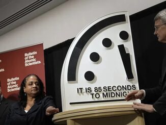 Doomsday Clock set to 85 seconds.