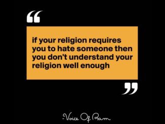 Quote about misunderstanding religion and hate.