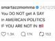 Social media comment about American politics.