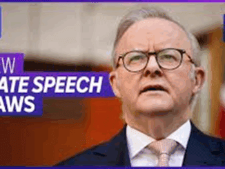 Man discussing new hate speech laws.