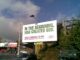 Billboard with atheistic message near road.