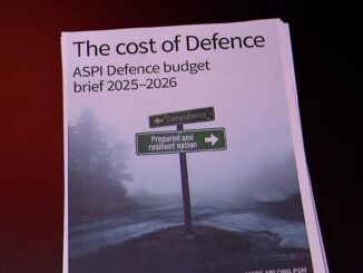 Booklet titled "The Cost of Defence" cover.