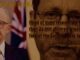 Politician beside text about children's welfare issues.