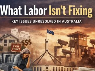 Australian issues illustration with text and imagery.