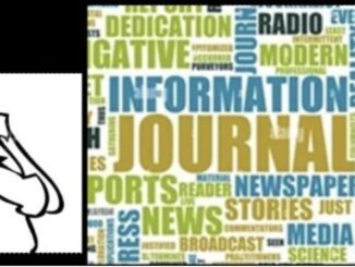 Illustration of journalism-related word cloud.