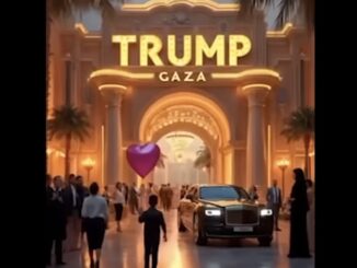 Luxurious building entrance with people and car.