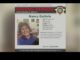 Missing person poster for elderly woman.