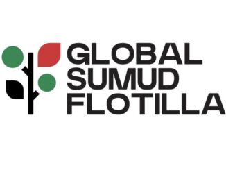 Organization logo: black trunk, green and red circles