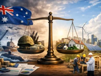 Australia economy balance: industry vs. sustainability.