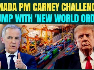 Canada PM challenges Trump at shipping port.