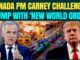 Canada PM challenges Trump at shipping port.