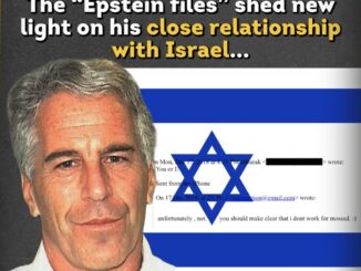 Man with text about relationship with Israel.