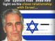 Man with text about relationship with Israel.