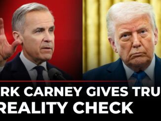 Two men with headline text between them.