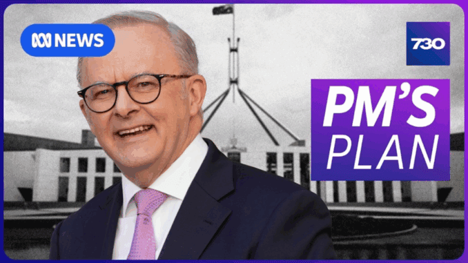 Man in suit, text: "PM's Plan" background. Man in suit, text: "PM's Plan" background.