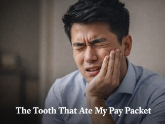 Man experiencing toothache, holding cheek painfully.