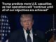 Man speaking about U.S. casualties prediction.
