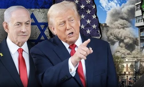 Two men with flags and explosion background. Two men with flags and explosion background.