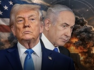 Two men in suits, dramatic background.