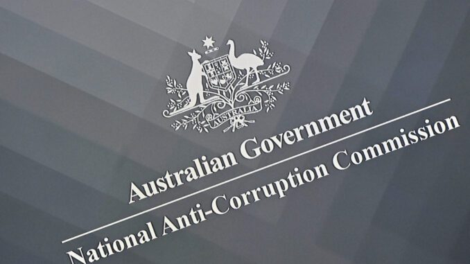 Australian Government National Anti-Corruption Commission logo.