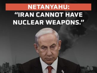 Man with quote about Iran and nuclear weapons.