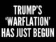 Text: "Trump's 'Warflation' Has Just Begun