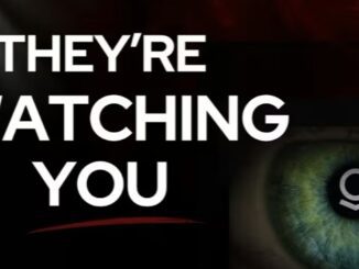 They're watching you, eye illustration.