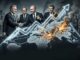 World leaders with burning map and graph.