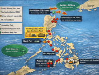 Military sites map of the Philippines.