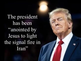 Man in suit with quote about Iran.