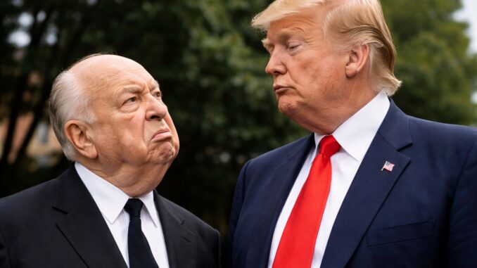 Two men in suits facing each other outdoors