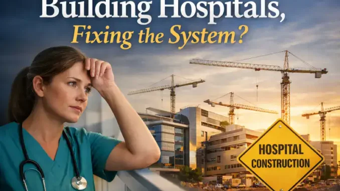 Nurse contemplating hospital construction and system improvement. Nurse contemplating hospital construction and system improvement.