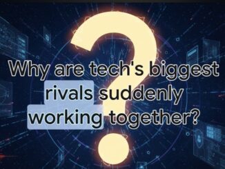Question mark over headline: tech rivals collaborating