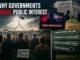 Parliament crowd protesting ignored public interest