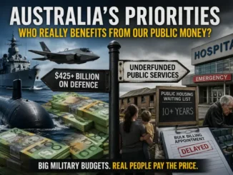 Australia priorities: military spending vs public services